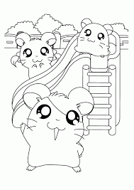 You should know that the hamster is part of the largest mammal family. Free All Hamtaro Characters Coloring Pages Kids Coloring Page Coloring Home