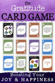 The Gratitude Card Game Fun Positive Psychology School Counseling Intervention Gratitude Cards Positive Psychology Gratitude Activities