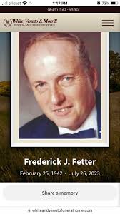 Sincere sympathies extended to Barb Fetzer Tollefson, whose father, Bill  Fetzer, passed away this week. Barb's mother passed away last year.