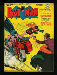 Vintage Batman Robin Dc Comics 10 Cent Motorcycle Sidecar Issue 34 1946 Batman Comic Books Batman Comic Book Cover Batman And Superman