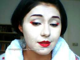 geisha maiko inspired makeup tutorial