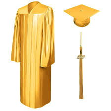 Shiny Antique Gold High School Cap Gown Tassel