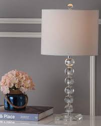 Safavieh Victoria Crystal Ball Table Lamps Set Of Two Lamp Table Lamp Silver Lamp