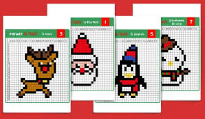 Voici une sélection de modèles de pixel art dédiés à la fête des amoureux, pour les enfants de tous les âges. Pixel Art De Noel 12 Modeles A Imprimer Gratuitement Pixel Art Noel Art De Noel Pixel Art