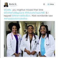 Black Woman Doctors Take To Social Media After Delta Refused To Believe Black Woman Passenger Was A Doctor Female Doctor Doctor Medical Doctor