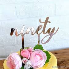 90 birthday rose gold glitter cake topper, 90th party decorations ideas, premium quality decoration, sturdy doubled sided glitter, acrylic stick. 90th Birthday Cake Topper Acrylic Party Decorations Script Ninety Black Home Garden Kitchen Dining Bar