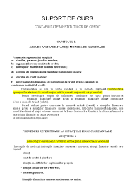 Contabilitatea institutiilor bancare | bianca florentina preda. Contabilitatea Institutiilor De Credit
