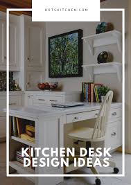 It is a lovely contrast to the folding table as well. 23 Kitchen Desk Ideas How To Organize Kitchen Desk