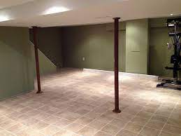 Ceramic Tile Basement Floor Drain Tile Basement Floor Flooring Basement Flooring