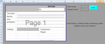 Dengan adanya kwitansi, pembeli memiliki bukti bahwa pernah melakukan transaki dengan penjual. Membuat Aplikasi Kwitansi Di Excel Mtss Baitul Muttaqin Tumbrasanom
