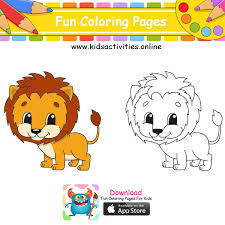 Learn how to draw easy of a lion pictures using these outlines or print just for coloring. Draw So Cute Coloring Pages Free Printable Kids Activities