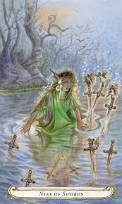 9 D Epees Le Conte De Fees De Tarot Par Lisa Hunt Art De Carte De Tarot Art Du Conte De Fees Conte De Fee