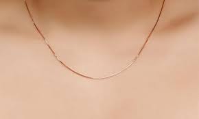 Solid gold necklaces & chains at wholesale prices. Sevil Women S 14k Solid Italian Box Chain Necklace Rose Gold Size 22 Check Back Soon Blinq