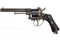 Fine Double Action Lefaucheux Patent 12mm Revolver by LePage ...