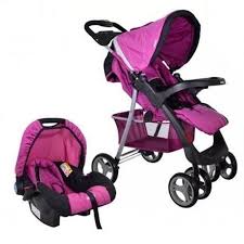 Pcm Coches Bebe Con Baby Silla Infanti Pompeya Fucsia Pcm