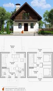 планировка дома 6 на 8 с печкой и мансардой Plan Doma C 60 Proekt Dachnogo Doma 6x6 Ot Arhitekturnogo Byuro Houses100 V 2020 G Proekty Domov Derevenskij Dom Dizajn Dom