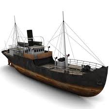 Old Steam Ship 3d Model Model Boat Plans Model Ships Tall Ship Model