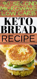 90 Second Microwave Low Carb Keto Bread Recipe Keto Diet Recipe Keto Bread Recipes Meal Prep Diet