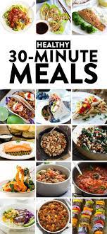From Meat Filled To Vegan This Recipe Round Up Is Filled With Tons Of Different Healthy 30 Minute Meal Ideas That Are Ea 30 Minute Meals Healthy Healthy Meals