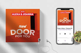New Door Free Podcasts Cover Art Design Psd In 2020 Cover Art Design Art Template Cover Art