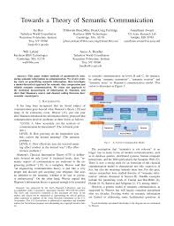 The effectiveness problems are concerned with the success with which the meaning conveyed to the receiver leads to the desired conduct on his part. Pdf Towards A Theory Of Semantic Communication