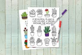 In our printable succulent coloring books you will find a total of over 70 pages of joy. Coloring Sheet For Plant Lovers Live Laugh Rowe