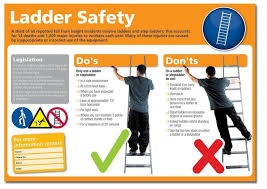 Pin By Dedi On Ladder Safety Occupational Health And Safety Safety Training Ladder Safety Training