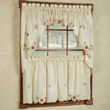 sunflower cream embroidered kitchen