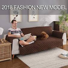 Yeshome Sofa Cover Slipcovers Quilted Upgrade Anti Slip Couch Covers Waterproof Sofa Protector With Elastic Strap Fur Couch Covers Sofa Covers Furniture Covers