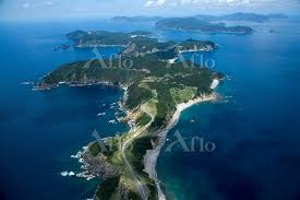 甑島列島 下甑島浮水山付近より中甑島 上甑島の島々方面 [31018361]の写真素材 - アフロ