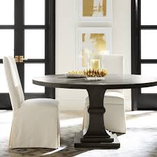 Greymont walnut finish round pedestal dining table for 6 (47.64 l x 29.75 in. Pedestal Round Dining Table Williams Sonoma