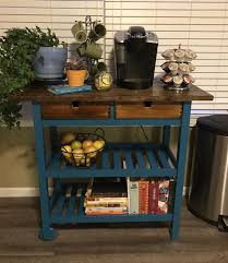 Ikea Forhoja Cart Painted And Stained Ikea Forhoja Ikea Kitchen Cart Kitchen Cart Makeover