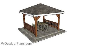 This is a simple gazebo with a hip roof that you can build in one weekend, if you follow my instructions. 12x12 Hip Roof Gazebo Plans Myoutdoorplans Free Woodworking Plans And Projects Diy Shed Wooden Playhouse Pergola Bbq