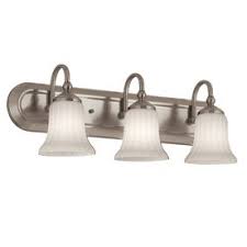 In The Small Bath This Would Work For The Master Bath Upstairs I Would Use 2 Portfolio 3 Light Brushed Nic Vanity Light Bar Vanity Lighting Bar Lighting