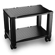 Check spelling or type a new query. Printer Stand 2 Tier Under Desk Table For Fax Scanner Printer Office Supplies Compact And Mobile With Wheels For Portable Storage By Home Complete Walmart Com Walmart Com