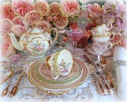 The Vintage Table High Tea Weddings China Styling Hire Tea Sets Vintage Tea Party Table Settings Tea Party Table