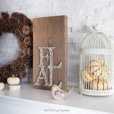 Rustic reclaimed wood is the backdrop for the christmas tree and star paired with a cheerful message. Easy Diy Fall String Art Tutorial With Video Sustain My Craft Habit