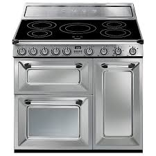 Smeg Tr93ix 90cm Victoria Range Cooker With Induction Hob Stainless Steel Range Cooker Smeg Induction Range Cooker