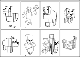 Minecraft is an open world adventure and construction game. Minecraft Coloring Pages Animals Coloringbay