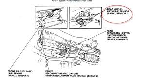 I need to know the location of the oxygen sensor 3 in bank 1 on a 2000 chevy blazer. Honda Crv Bank 1 Sensor 1 Location