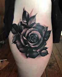 Pin By Gurgen Grigoryan On Flowers Black Flowers Tattoo Cover Tattoo Dark Roses Tattoo