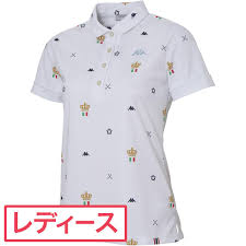 Rain Jacket Kappa Collezione Italia Monogram Print Stretch Short Sleeves Polo Shirt Ladys