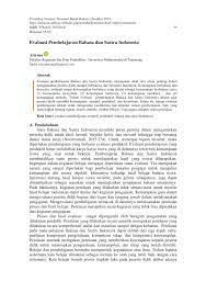 Manajemen pendidikan memiliki ruang lingkup tersendiri. Pdf Evaluasi Pembelajaran Bahasa Dan Sastra Indonesia
