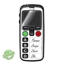 Appareil simple juste pour téléphoner très bien pensé dans le style, un beau sans être un téléphone dédié aux malvoyants, ce téléphone est pratique pour des personnes quelqu'un qui désire recevoir des mms. Secure 580iup Doro Telephone Avec Detecteur De Chute