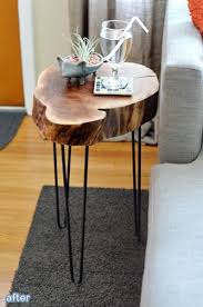 Diy tree trunk coffee table set. Tree Debris Better After Tree Stump Furniture Side Table Wood Tree Table
