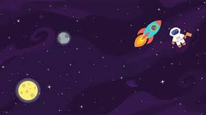 Space Flat Vector Background With Astronaut Rocket Spaceship Moon Planets And Stars Space For Your Text Vector Background Astronaut Art Space Photos