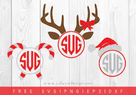 Download Free Christmas Monogram Svg Png Eps Dxf By Caluya Design