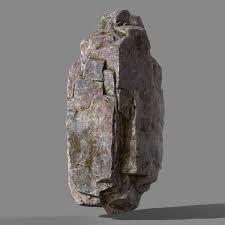 Mossy Rock 3d Model Rock Textures 3d Model Rock