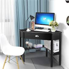 Great savings & free delivery / collection on many items. Buy Tangkula Corner Desk Corner Computer Desk With Drawer For Small Space Small Corner Makeup Vanity Desk 90 Degrees Triangle Corner Desk With Storage Shelves Black Online In Philippines B07bpzzpx5