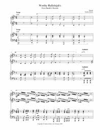 Worthy Hallelujah S Is An Arrangement Incorporating Worthy Is The Lamb And Hallelujah Chorus From Handel S Me Gospel Song Sheet Music Digital Sheet Music